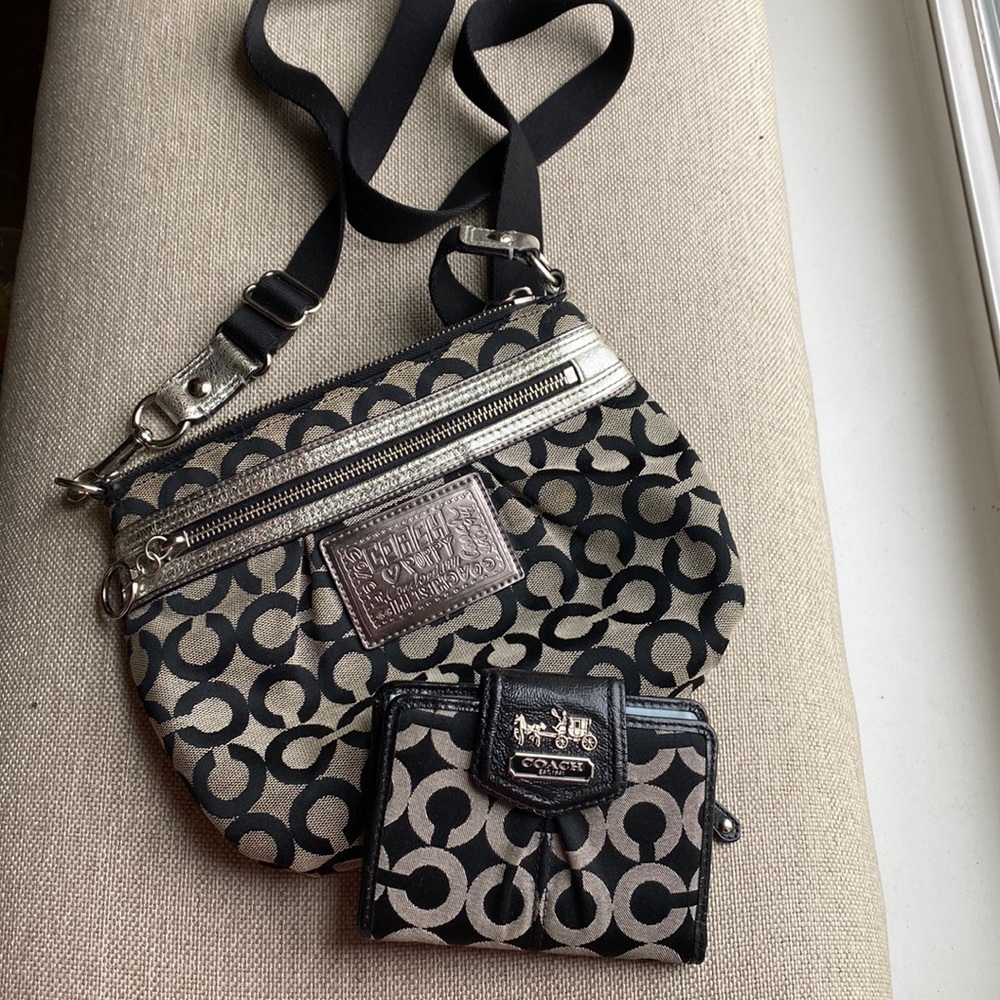 Coach satchel and wallet